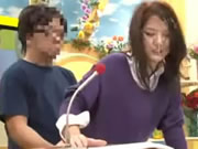 日本19禁女主持在做節目時強迫顏射