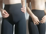 頂級擦邊正妹緊身瑜珈褲美乳挑逗